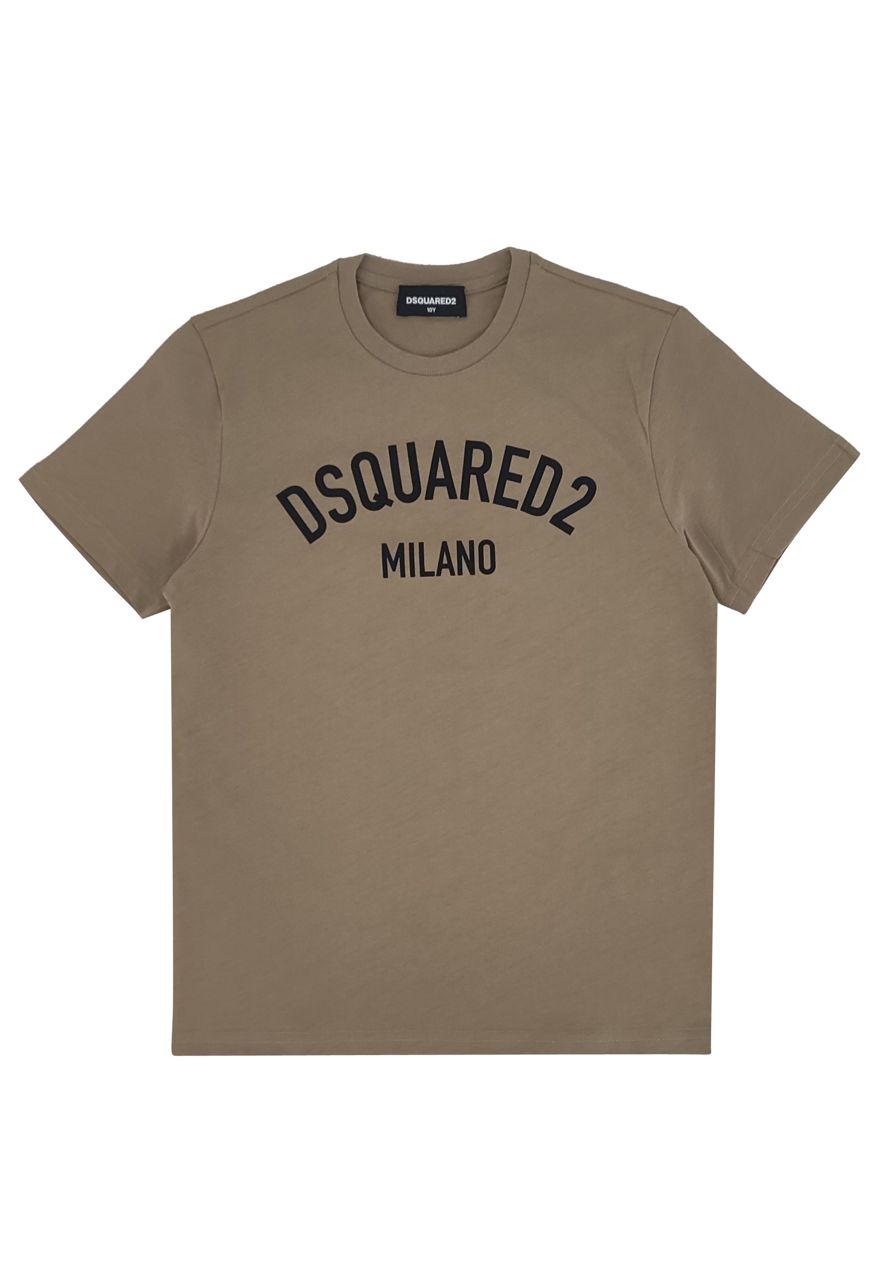 Dsquared2 t-shirt marrone bambino in cotone | ViaMonte Shop