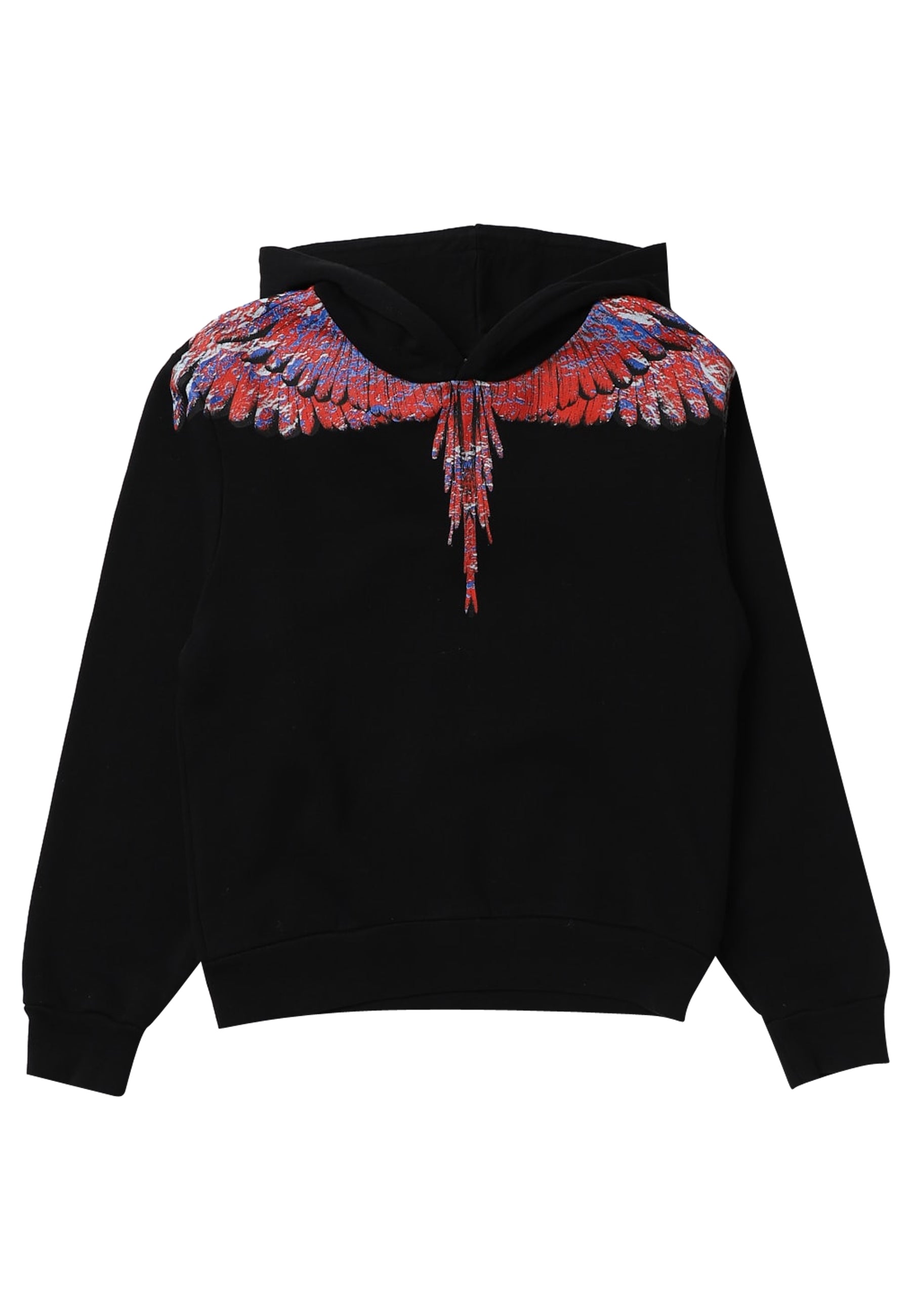 Marcelo Burlon felpa nera bambino in cotone