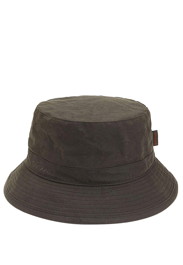 ViaMonte Shop | Barbour kids cappello bucket bambino in cotone cerato verde