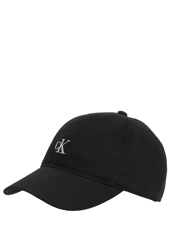 ViaMonte Shop | Calvin Klein Jeans cappello baseball teen nero in twill di cotone