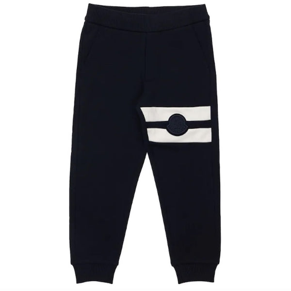 ViaMonte Shop | Moncler Enfant pantalone jogging bambino blu in cotone