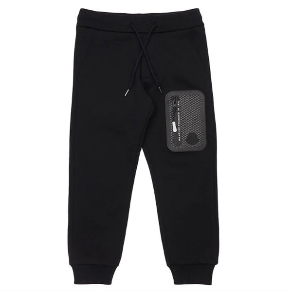 ViaMonte Shop | Moncler Enfant pantalone jogging bambino nero in cotone