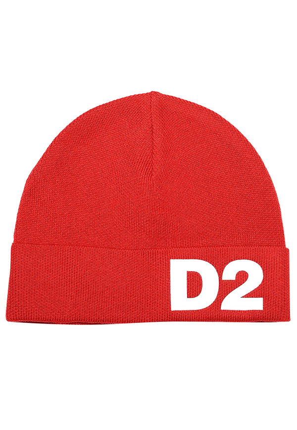 ViaMonte Shop | Dsquared2 cappello rosso bambino in misto lana