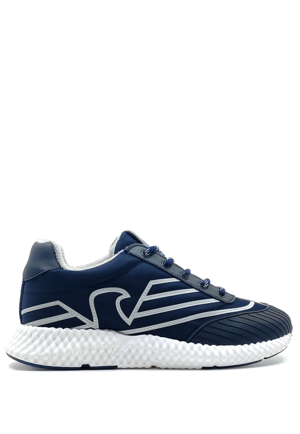 ViaMonte Shop | EA7 Emporio Armani sneakers blu navy ragazzo in nylon