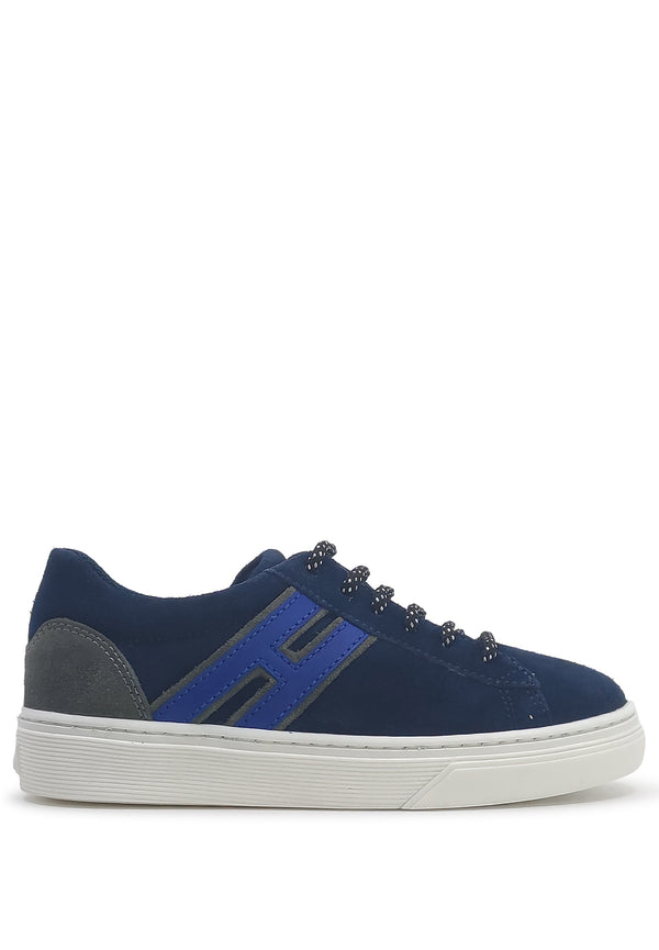 ViaMonte Shop | Hogan Junior sneakers blu ragazzo in pelle