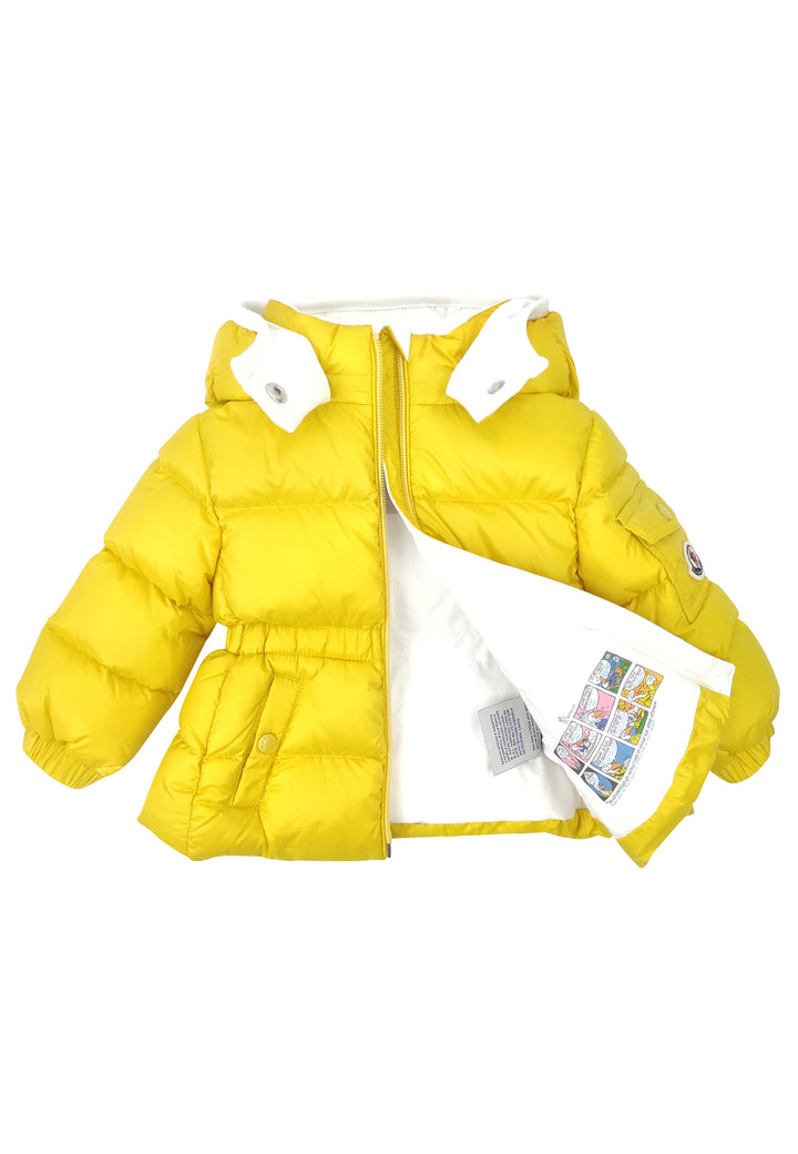 ViaMonte Shop | Moncler Enfant piumino Sayna giallo neonata in nylon