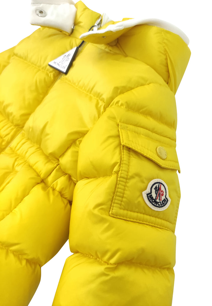 ViaMonte Shop | Moncler Enfant piumino Sayna giallo neonata in nylon