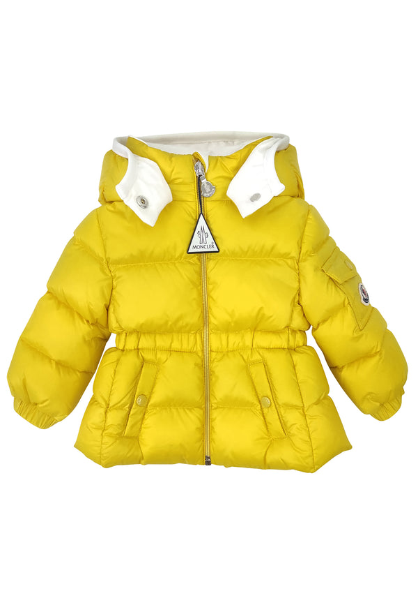 ViaMonte Shop | Moncler Enfant piumino Sayna giallo neonata in nylon