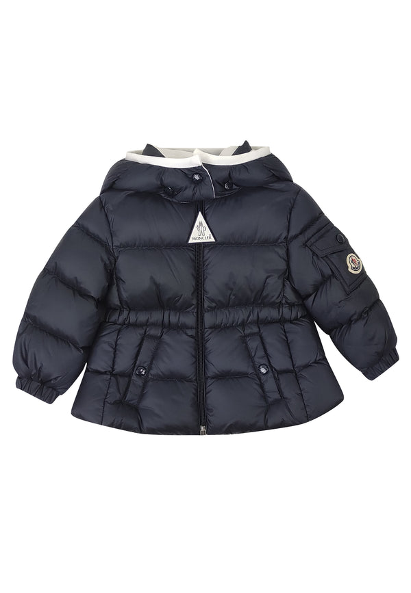 ViaMonte Shop | Moncler Enfant piumino Sayna blu neonata in nylon