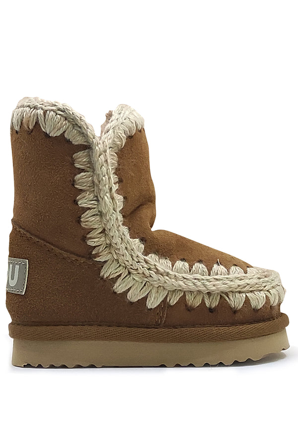 ViaMonte Shop | Mou kids eskimo bambina cognac in pelle scamosciata