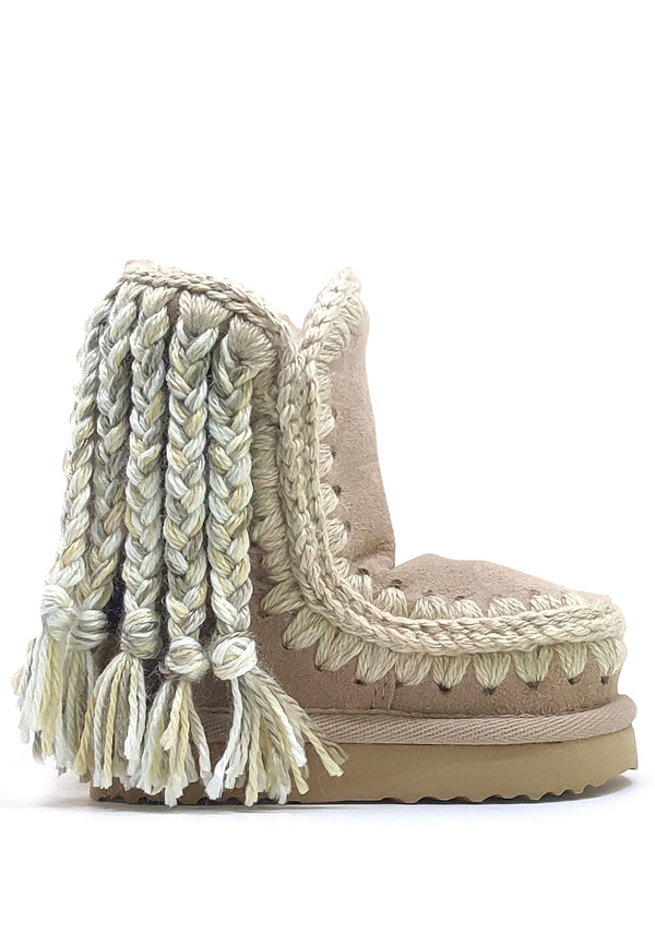 ViaMonte Shop | Mou kids eskimo camel bambina in pelle scamosciata