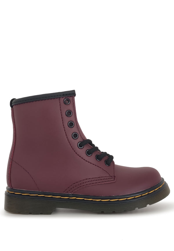 ViaMonte Shop | Dr.Martens stivaletto 1460 softy T bambino bordeaux in pelle