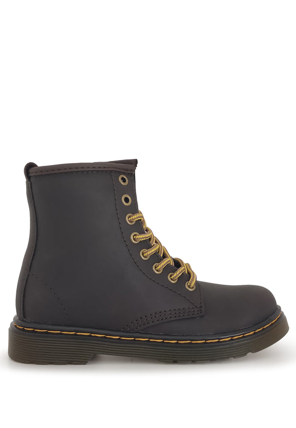 ViaMonte Shop | Dr.Martens stivaletto 1460 Wildhorse lamper marroni bambino in pelle