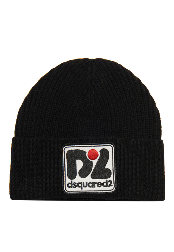 ViaMonte Shop | Dsquared2 cappello nero bambino in misto lana