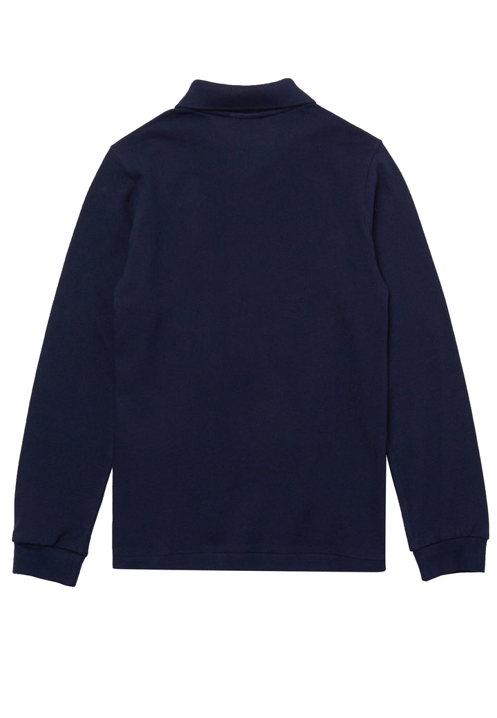 Lacoste t-shirt blu navy bambino in cotone