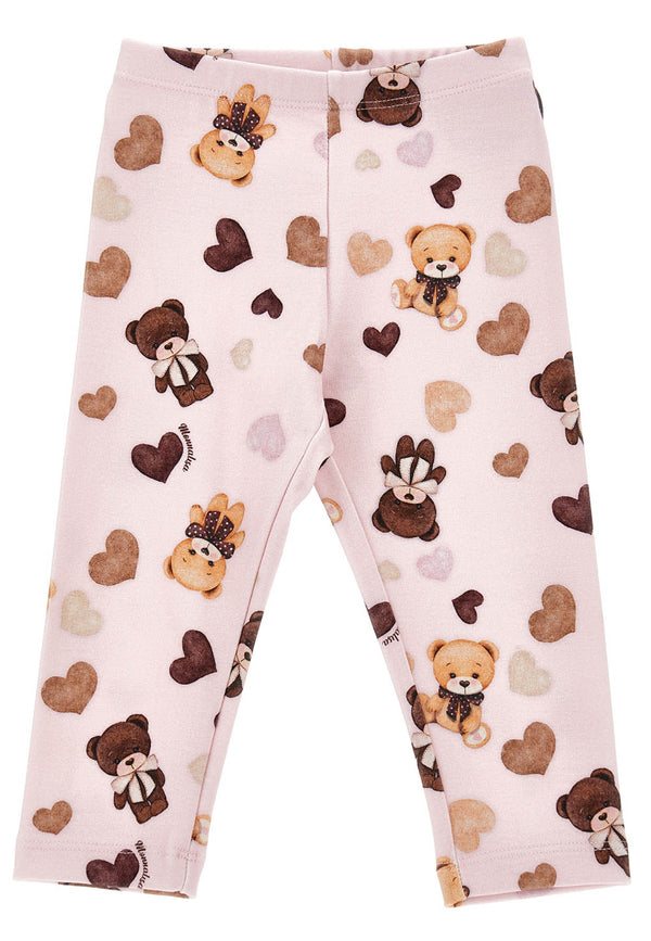 Monnalisa Rosa Baby Breaky Legging In Viscose