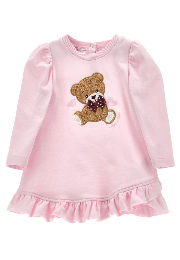 Monnalisa pink newborn cotton sweatshirt