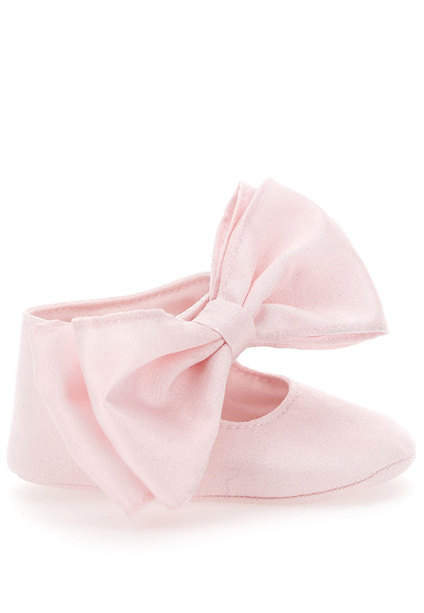 Monnalisa scarpe rosa neonata in cotone