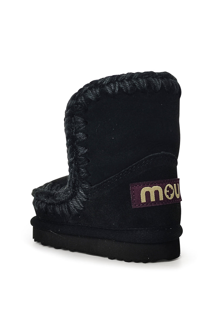 ViaMonte Shop | Mou kids stivaletti Eskimo neri bambina in pelle scamosciata