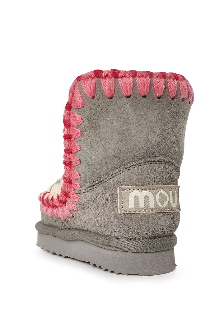 ViaMonte Shop | Mou kids stivaletti Eskimo grigi bambina in pelle scamosciata