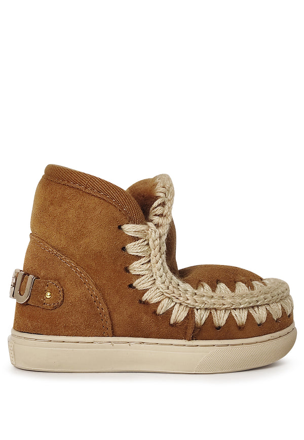 ViaMonte Shop | Mou kid Eskimo stivaletti cognac bambina in pelle scamosciata