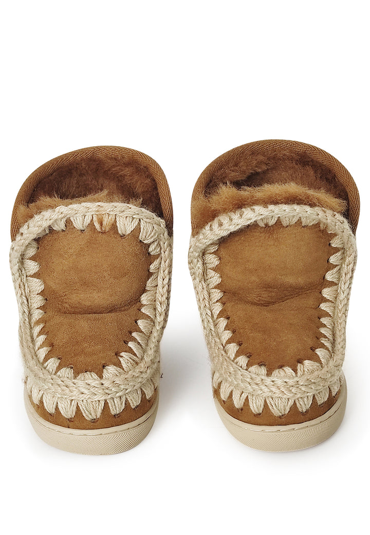 ViaMonte Shop | Mou kid Eskimo stivaletti cognac bambina in pelle scamosciata