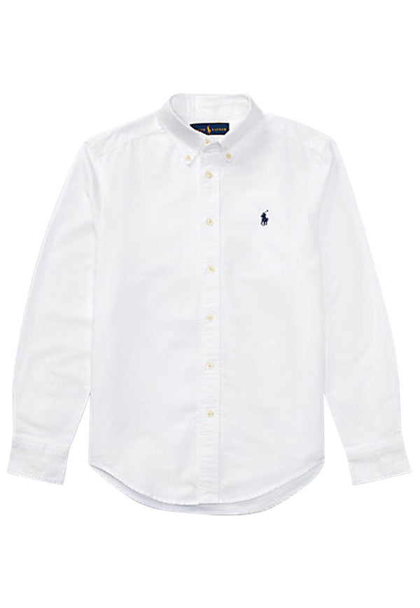 Ralph Lauren camicia bianca bambino in cotone