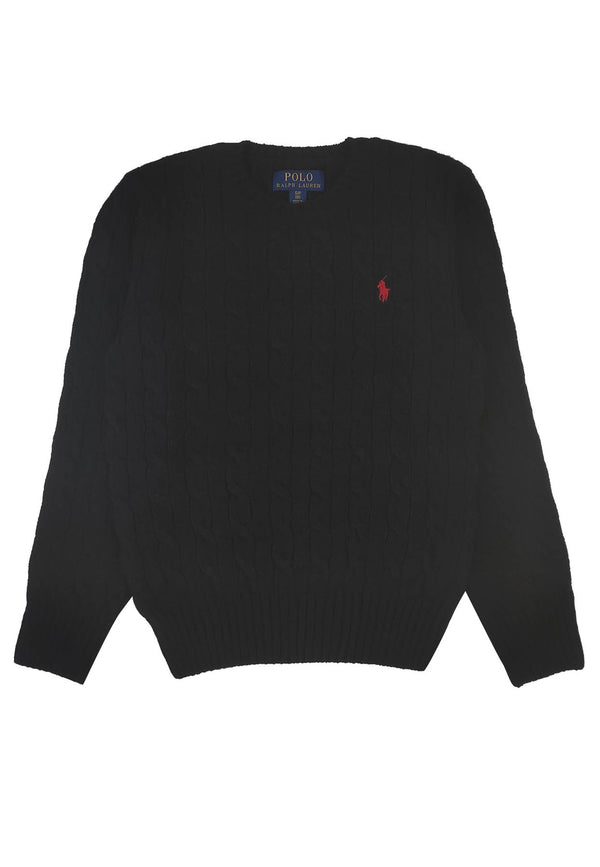 Ralph Lauren Kids maglia nera bambino in cotone