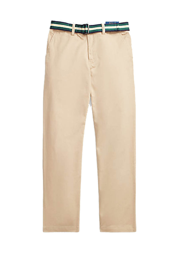 Ralph Lauren Kids pantalone beige bambino in cotone