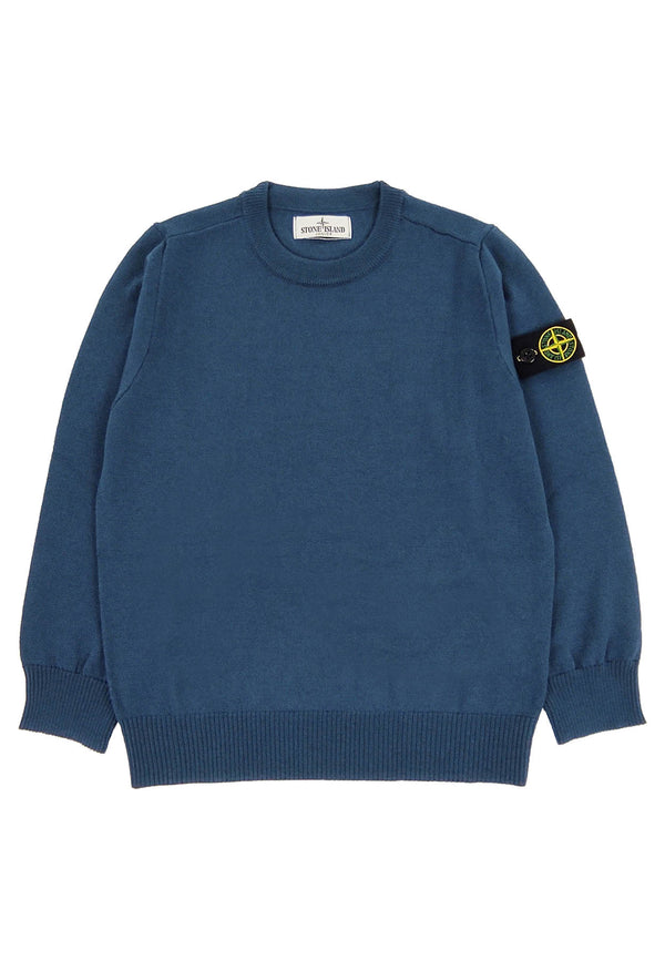 Stone Island blue jersey baby in wool