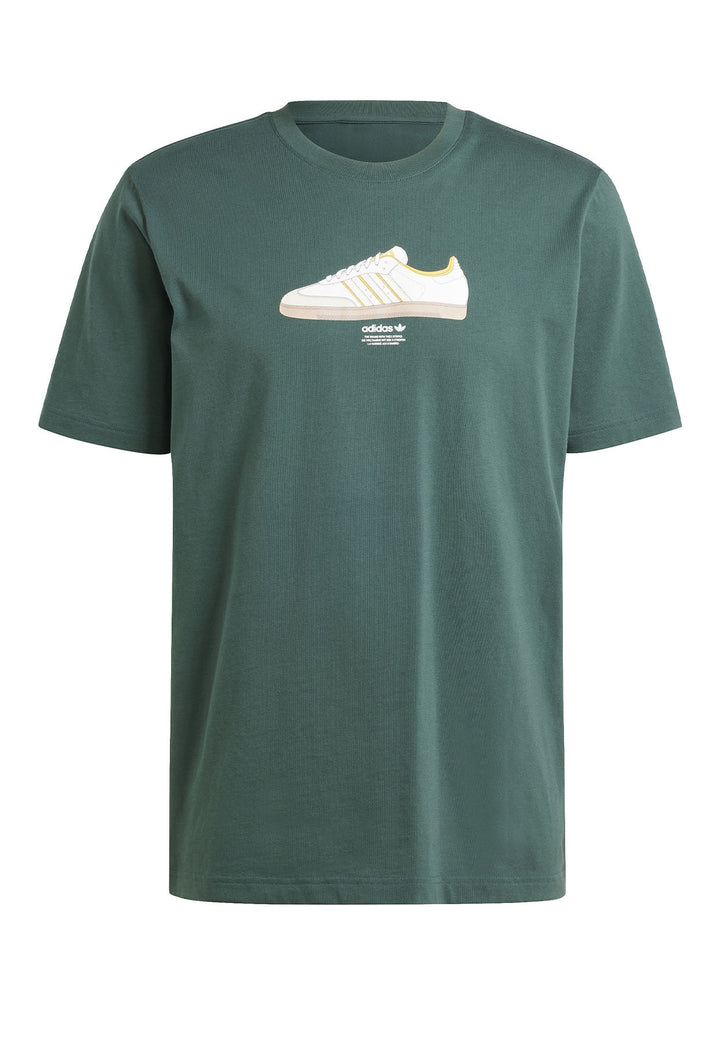 ViaMonte Shop | Adidas t-shirt unisex verde in cotone