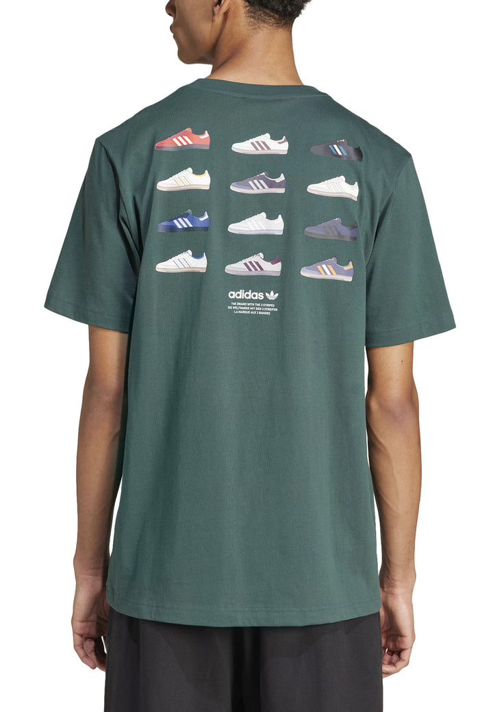 ViaMonte Shop | Adidas t-shirt unisex verde in cotone