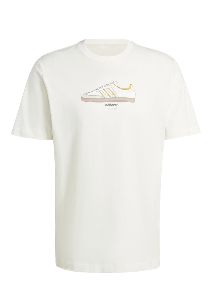 ViaMonte Shop | Adidas t-shirt unisex avorio in cotone