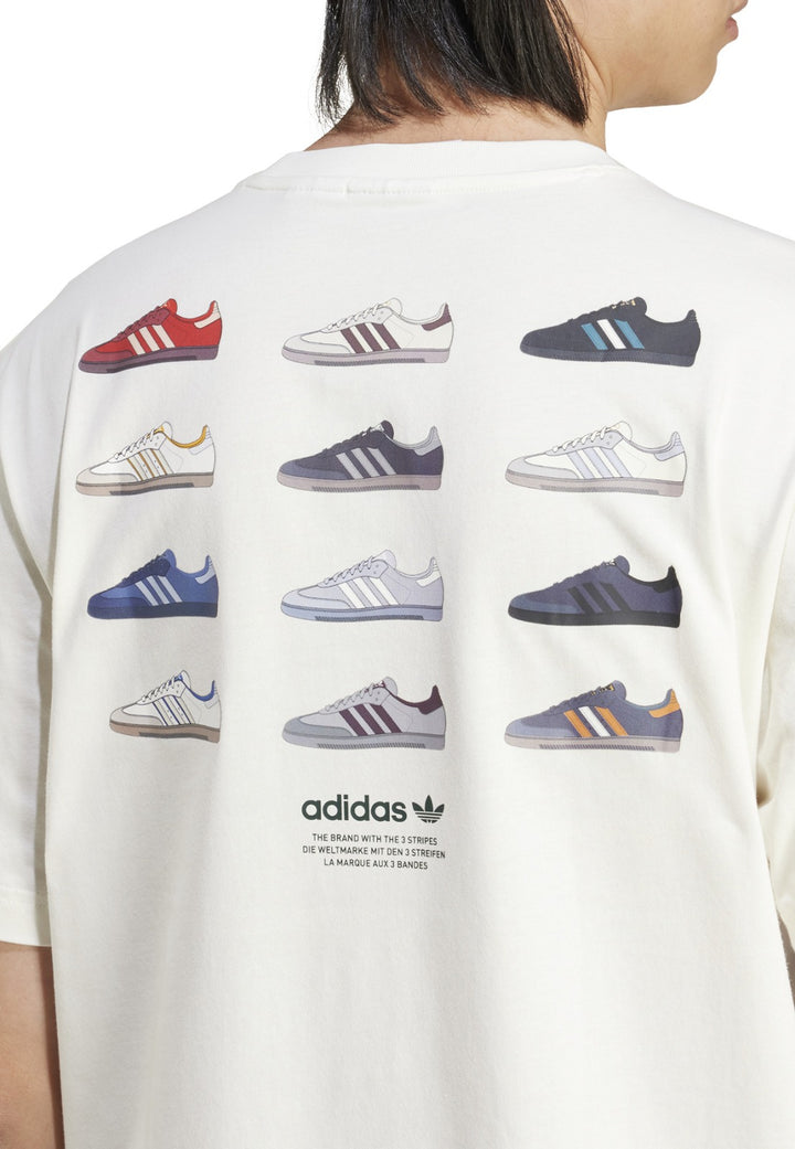 ViaMonte Shop | Adidas t-shirt unisex avorio in cotone