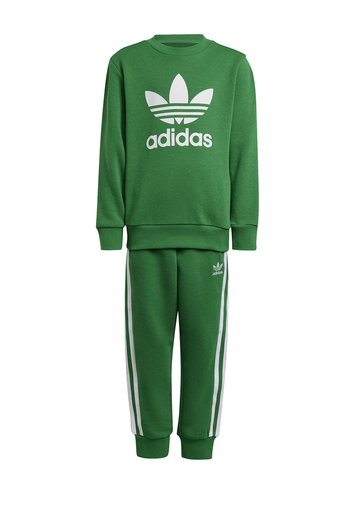 ViaMonte Shop | Adidas tuta verde bambino in cotone