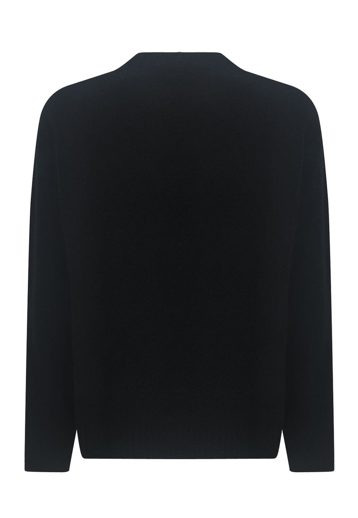 ViaMonte Shop | Amish maglia nera uomo in boucle