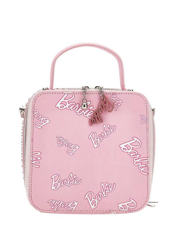 ViaMonte Shop | Barbie borsa rosa bambina in tessuto spalmato