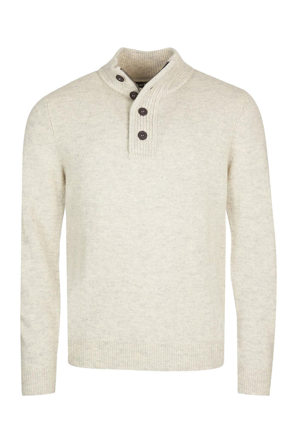 ViaMonte Shop | Barbour maglia uomo beige in lana