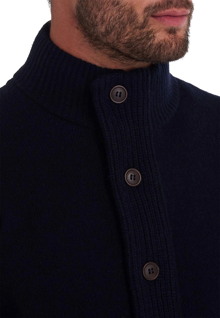 ViaMonte Shop | Barbour maglia cardigan blu uomo in lana