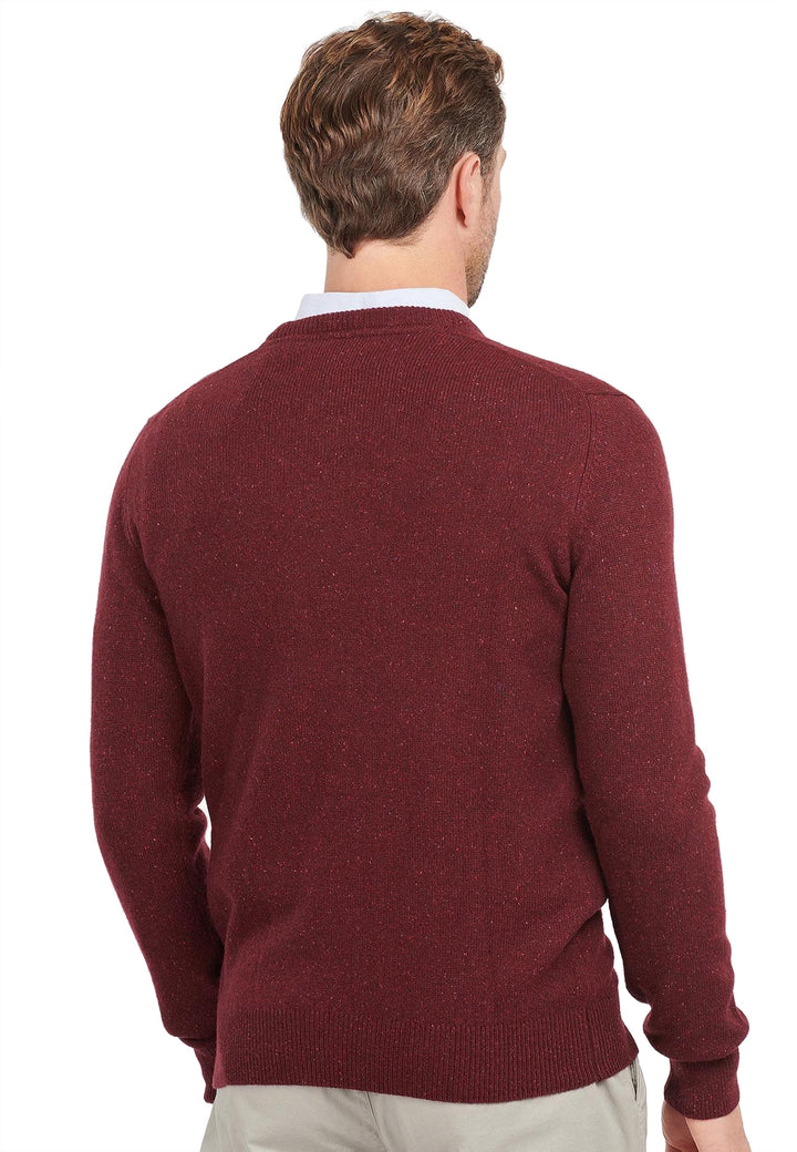 ViaMonte Shop | Barbour maglia bordeaux uomo in lana