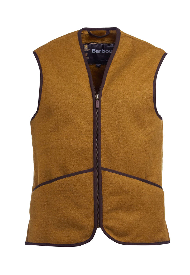 ViaMonte Shop | Barbour gilet trapuntato beige uomo in ecopelliccia