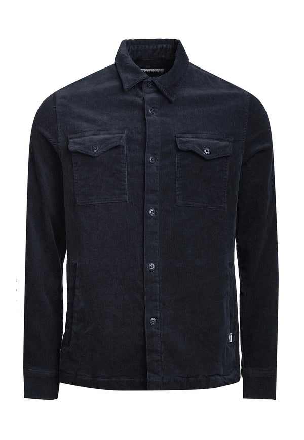 ViaMonte Shop | Barbour camicia blu notte uomo in velluto