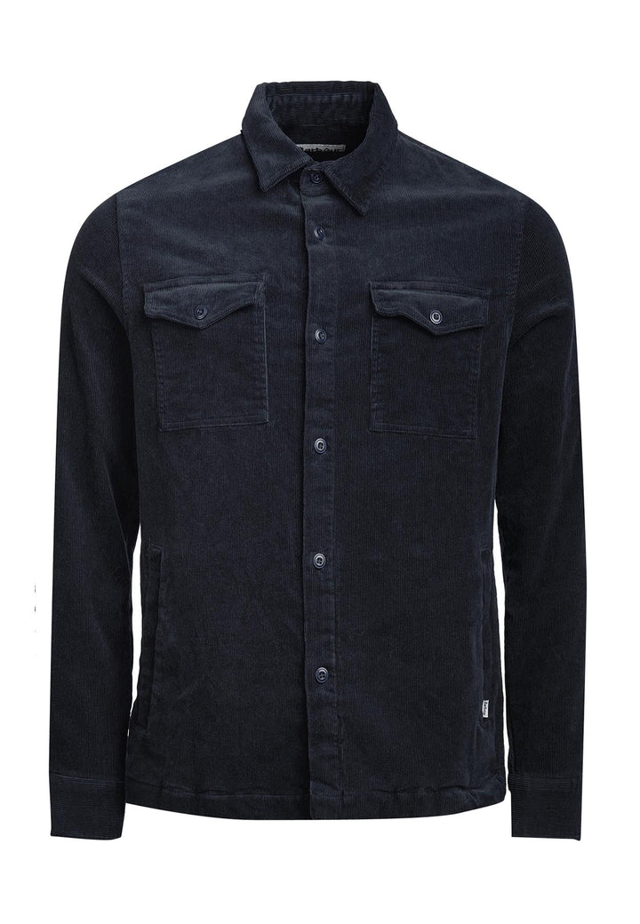 ViaMonte Shop | Barbour camicia blu notte uomo in velluto