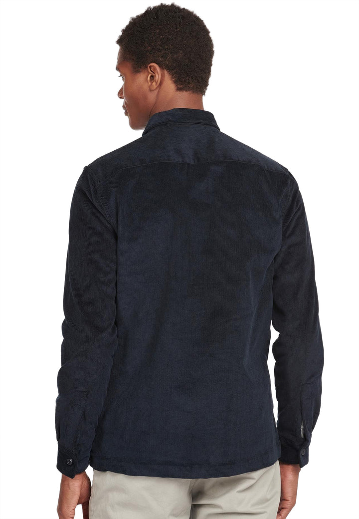 ViaMonte Shop | Barbour camicia blu notte uomo in velluto