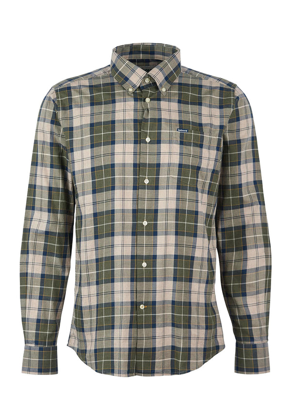 ViaMonte Shop | Barbour camicia verde uomo in cotone