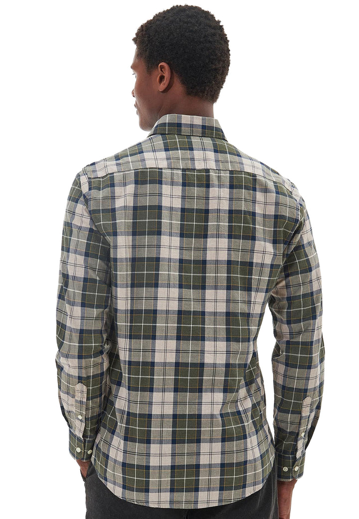 ViaMonte Shop | Barbour camicia verde uomo in cotone