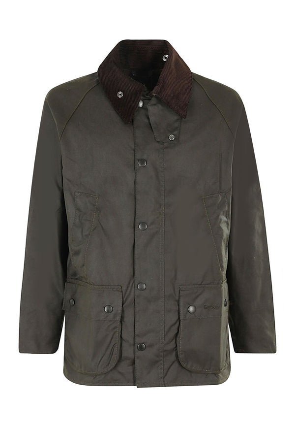 ViaMonte Shop | Barbour giubbino Bedale wax uomo verde in cotone cerato