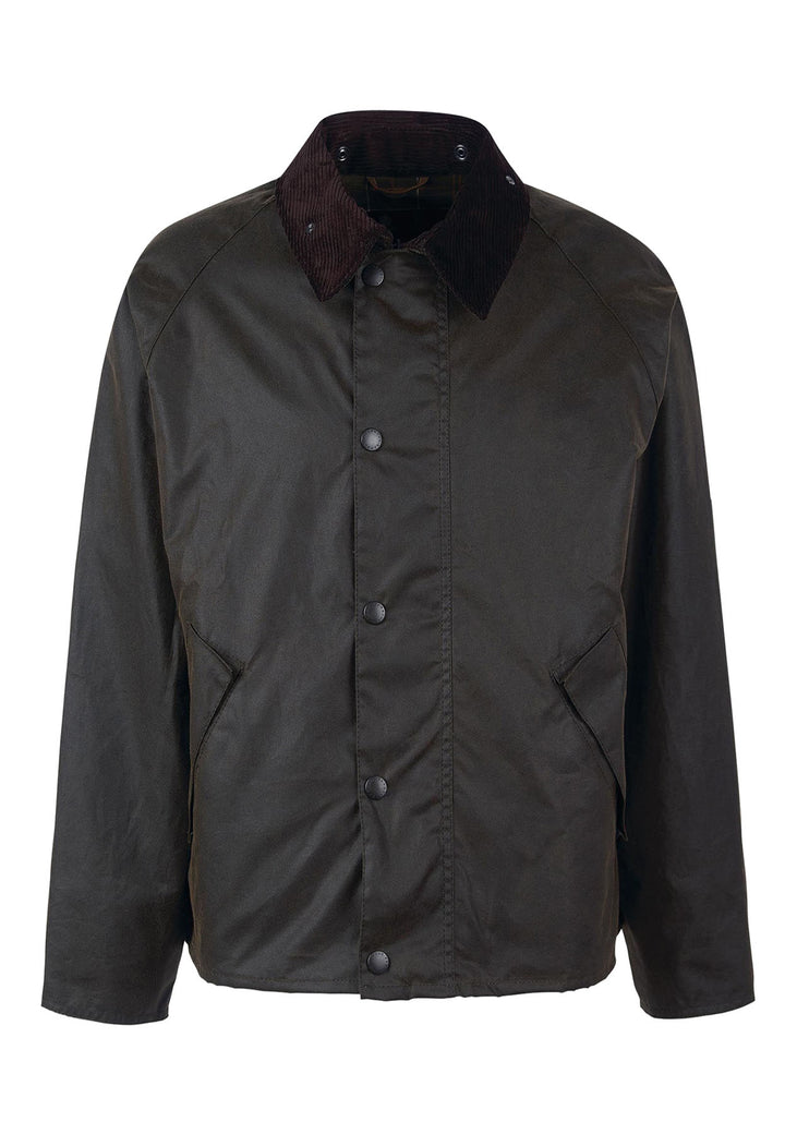 ViaMonte Shop | Barbour giubbino Transport verde oliva unisex in cotone cerato