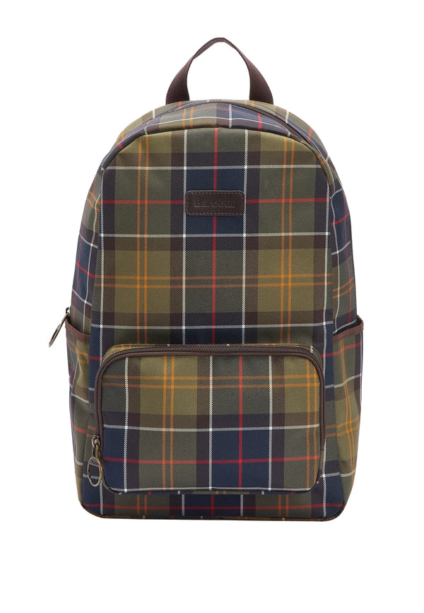 ViaMonte Shop | Barbour zaino unisex tartan verde in nylon