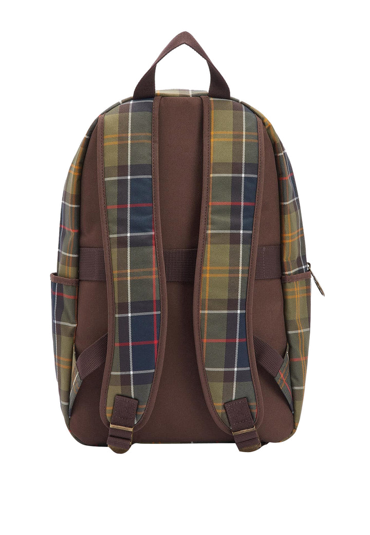 ViaMonte Shop | Barbour zaino unisex tartan verde in nylon